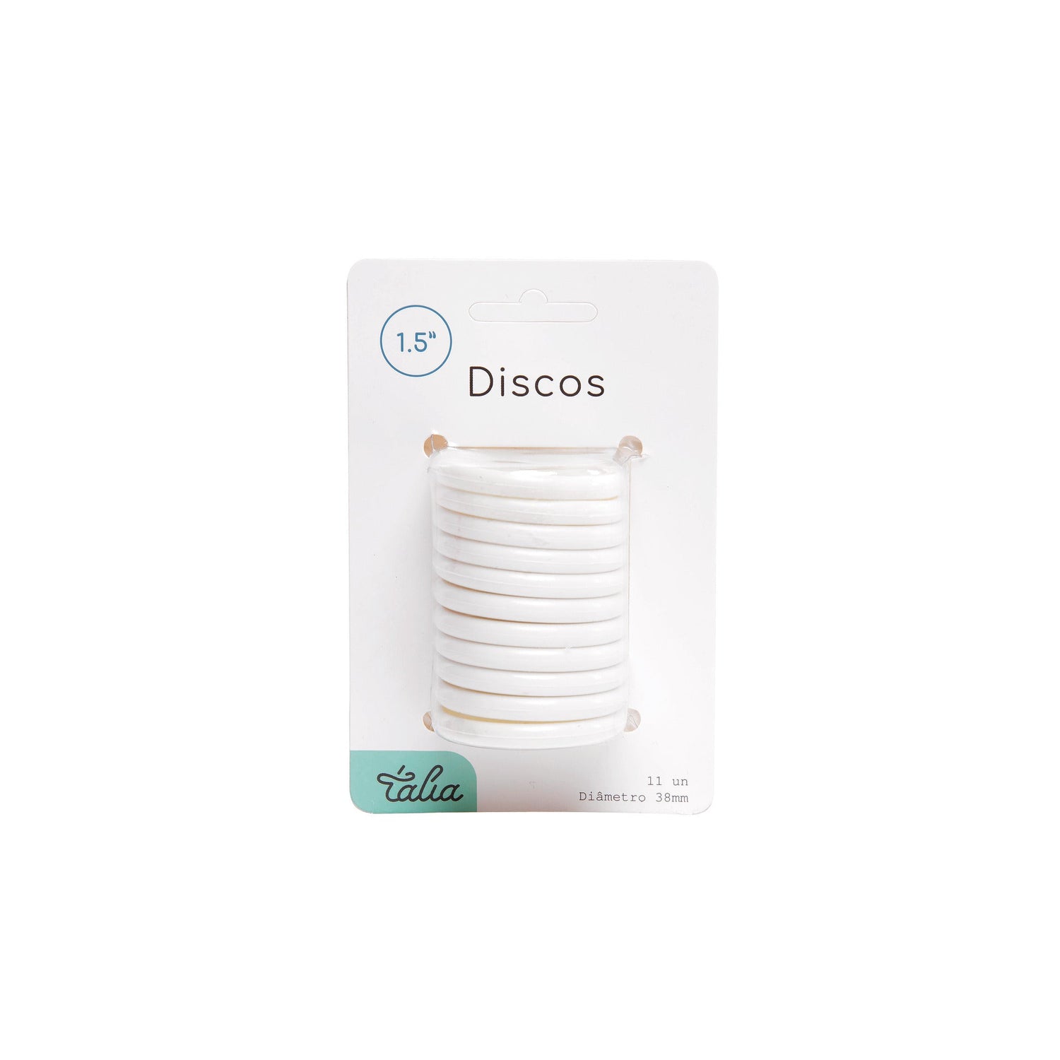 Argolas para Caderno Smart Brancas Talia