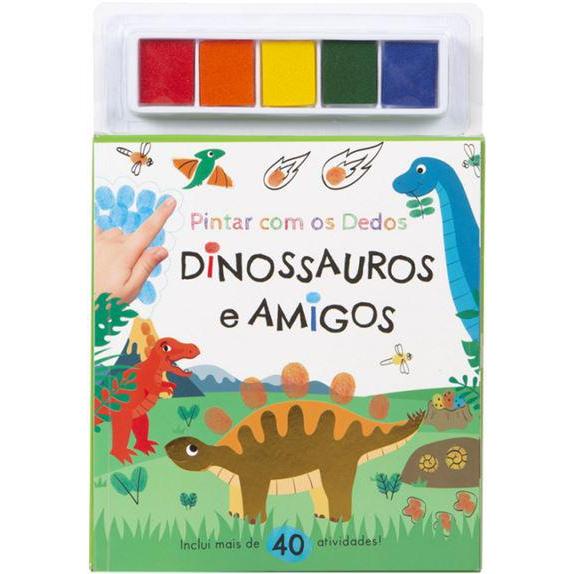 Pintar com os Dedos - Dinossauros e Amigos