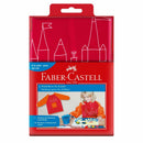 Bata de Pintura Criança Vermelha e Laranja Faber-Castell