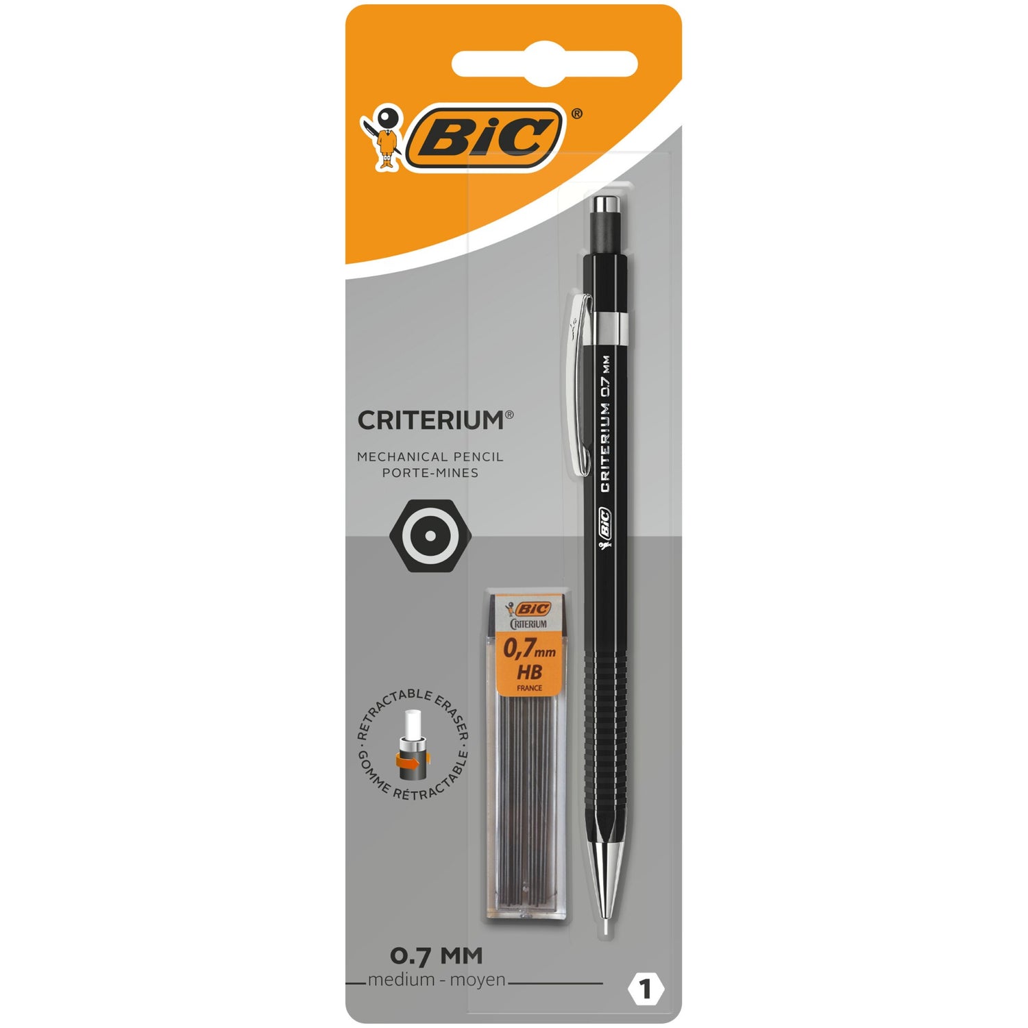 Lapiseira Criterium 0.7 mm e 12 Minas Bic