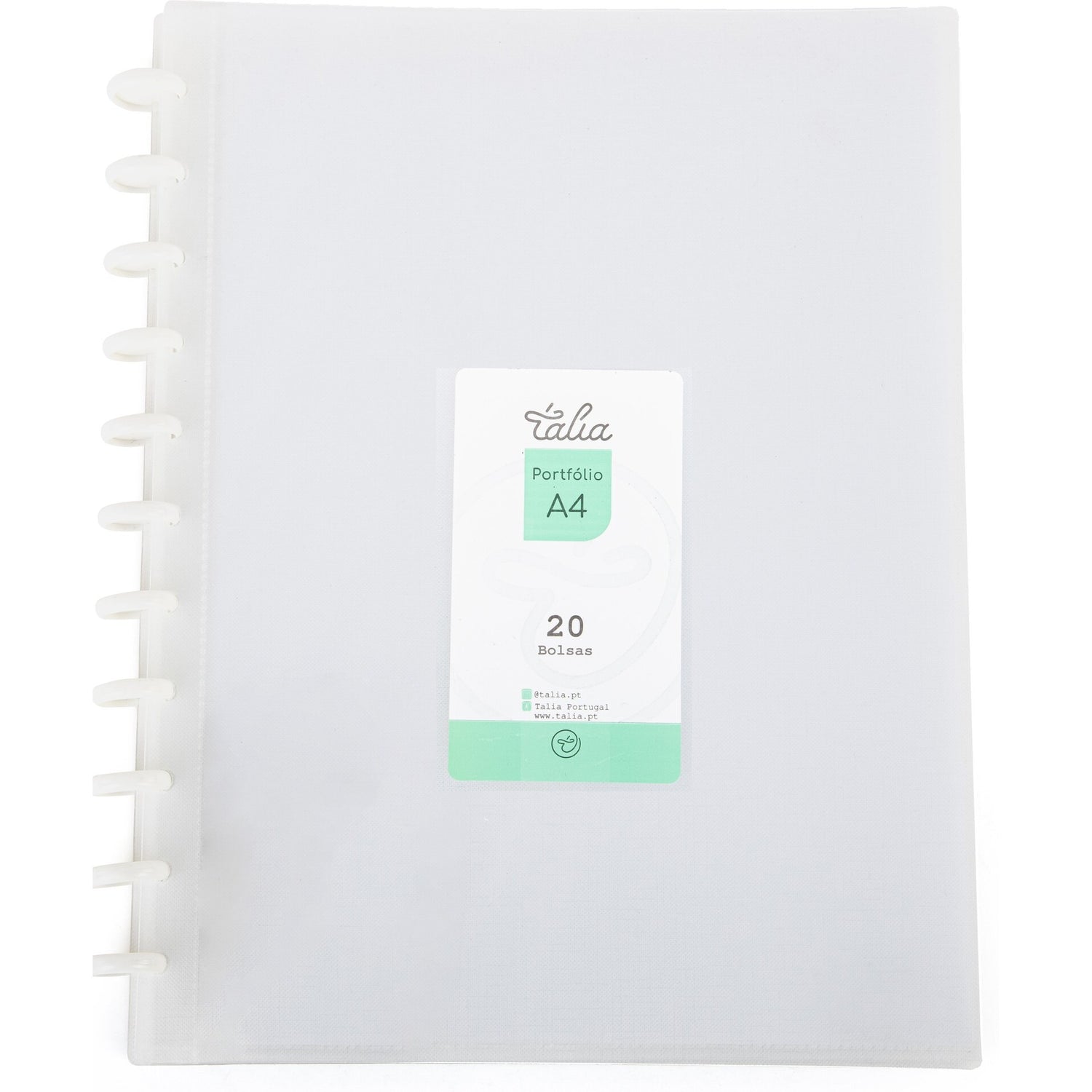Capa Catálogo com 20 Bolsas Transparentes Smart A4 Talia