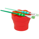 Copo Lava Pincéis Vermelho