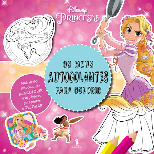 Os Meus Autocolantes para Colorir - Princesas