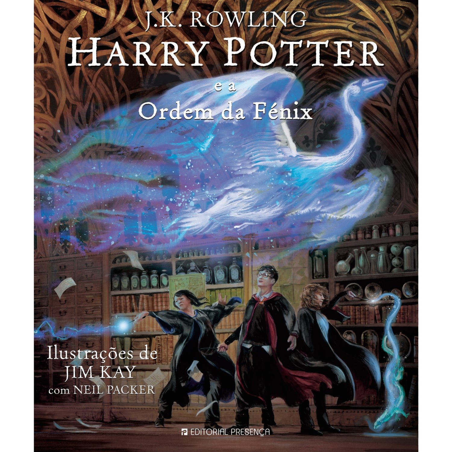 Harry Potter e a Ordem da Fénix de J. K. Rowling; Ilustração: Jim Kay e Neil Packer de J. K. Rowling