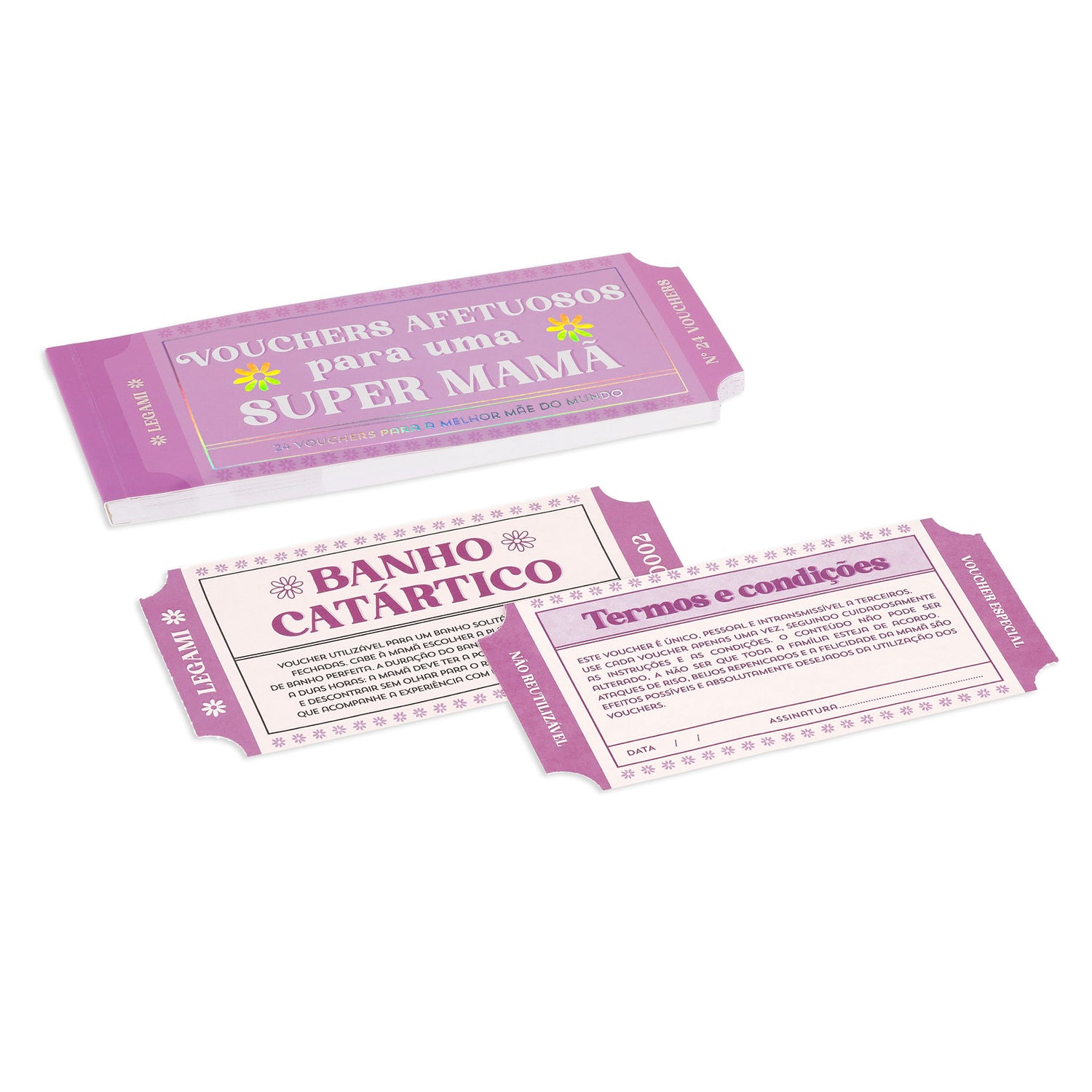 Livro com 24 Vouchers - Mãe