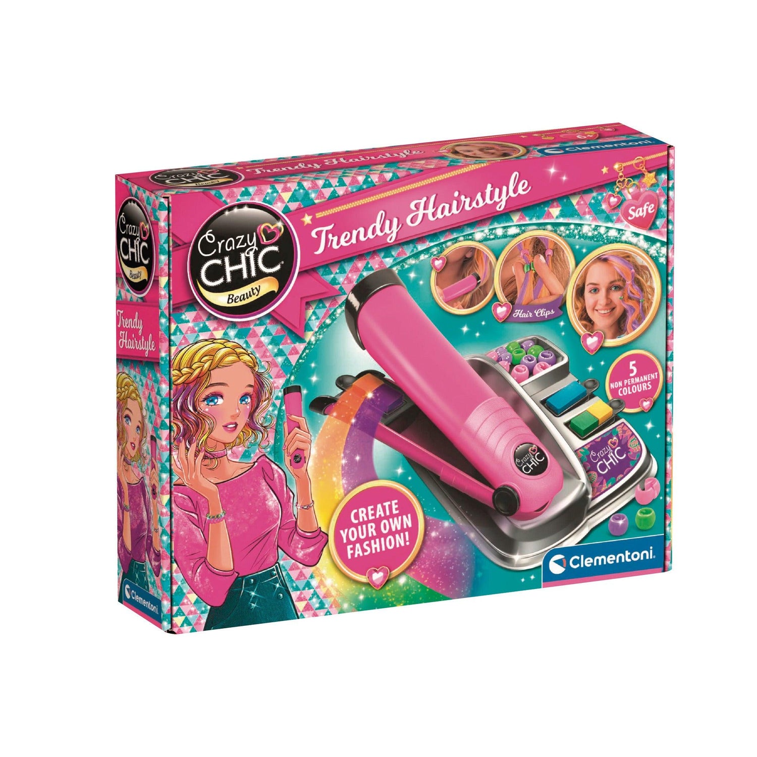 Clementoni - Cabelos com Estilo Crazy Chic