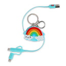 Cabo Usb 3-In-1 - Arco-Íris