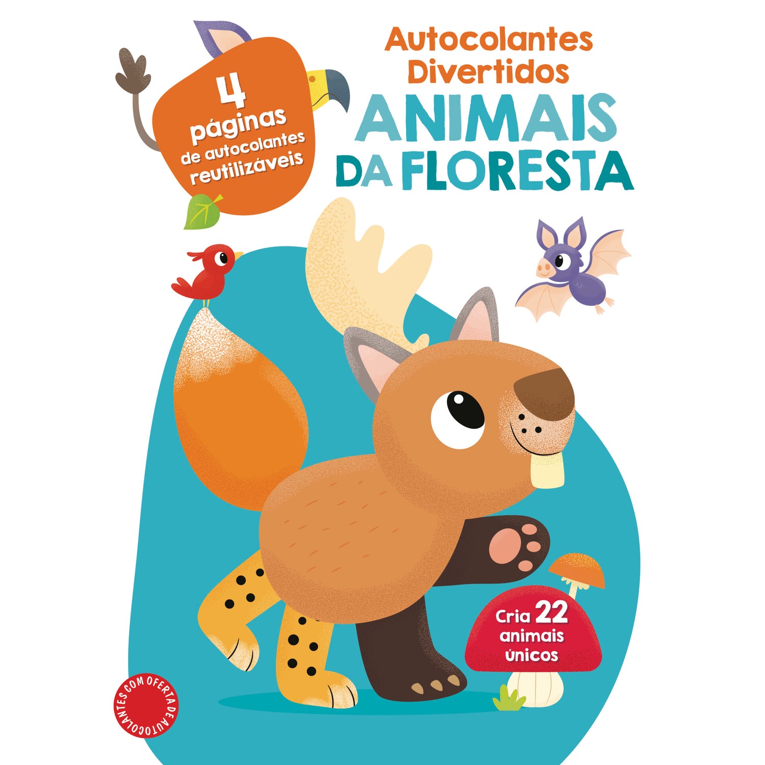 Autocolantes Divertidos - Animais Da Floresta de Yoyo Books