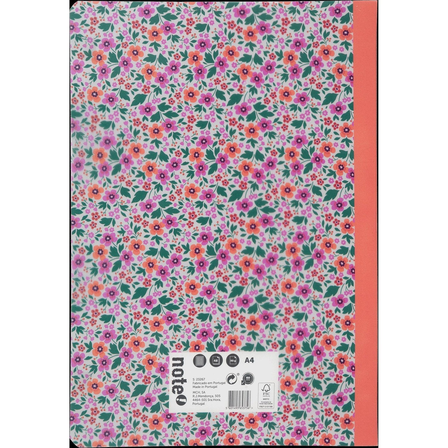 Caderno Agrafado A4 Pautado Liberty Flowers Note!