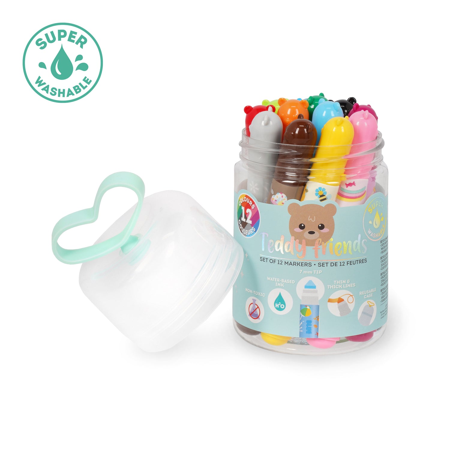 Conjunto 12 Marcadores - Teddy's Friends
