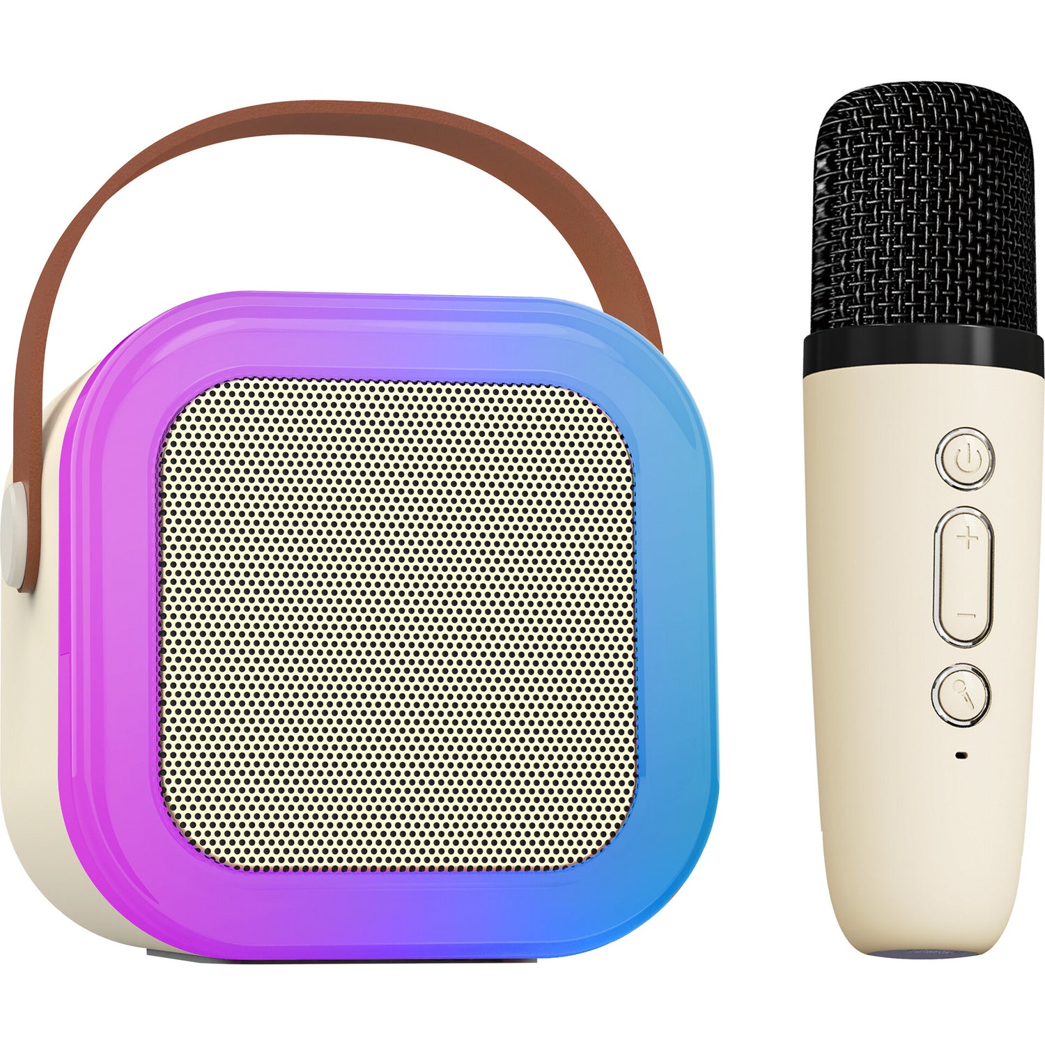Coluna Bluetooth com Microfone Led