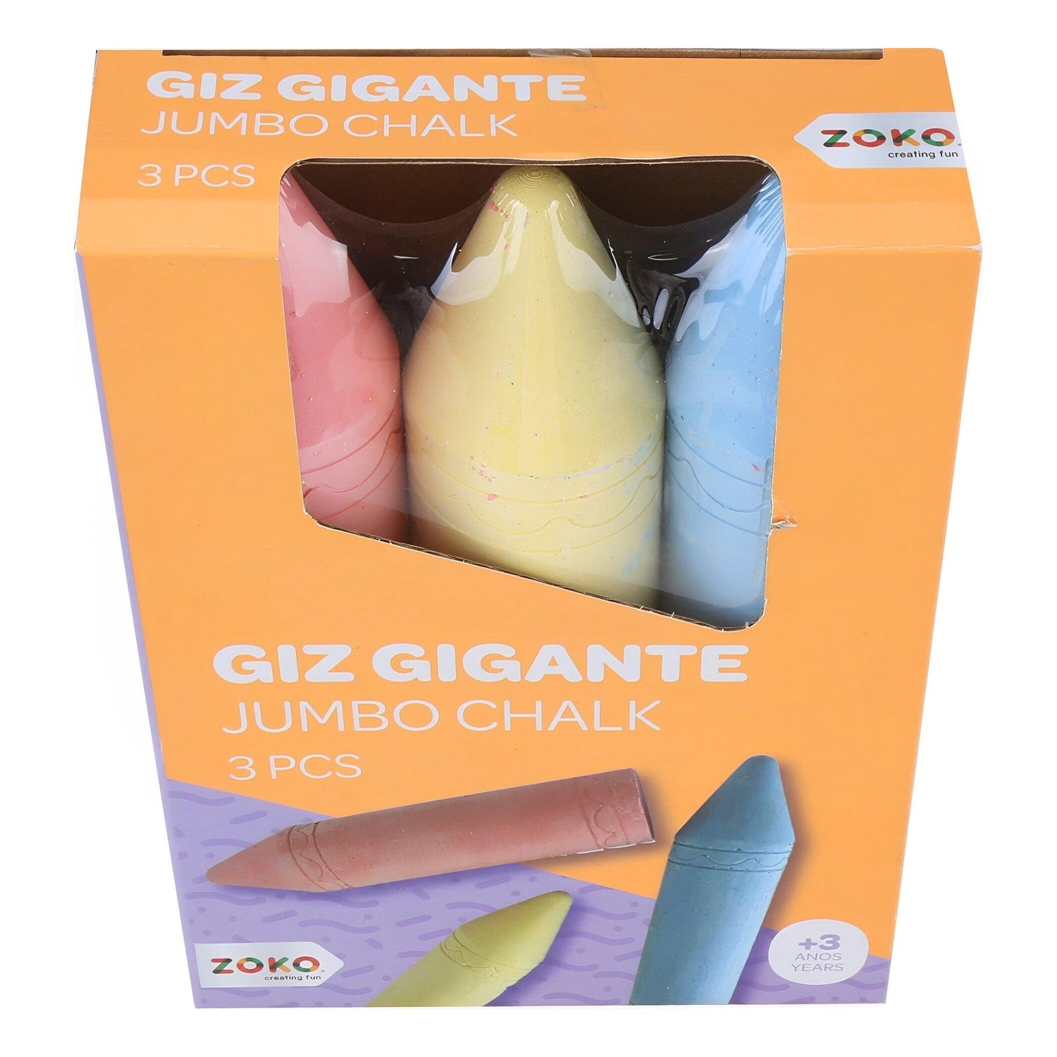 Zoko-Ar Livre - Conjunto De Giz Gigantes