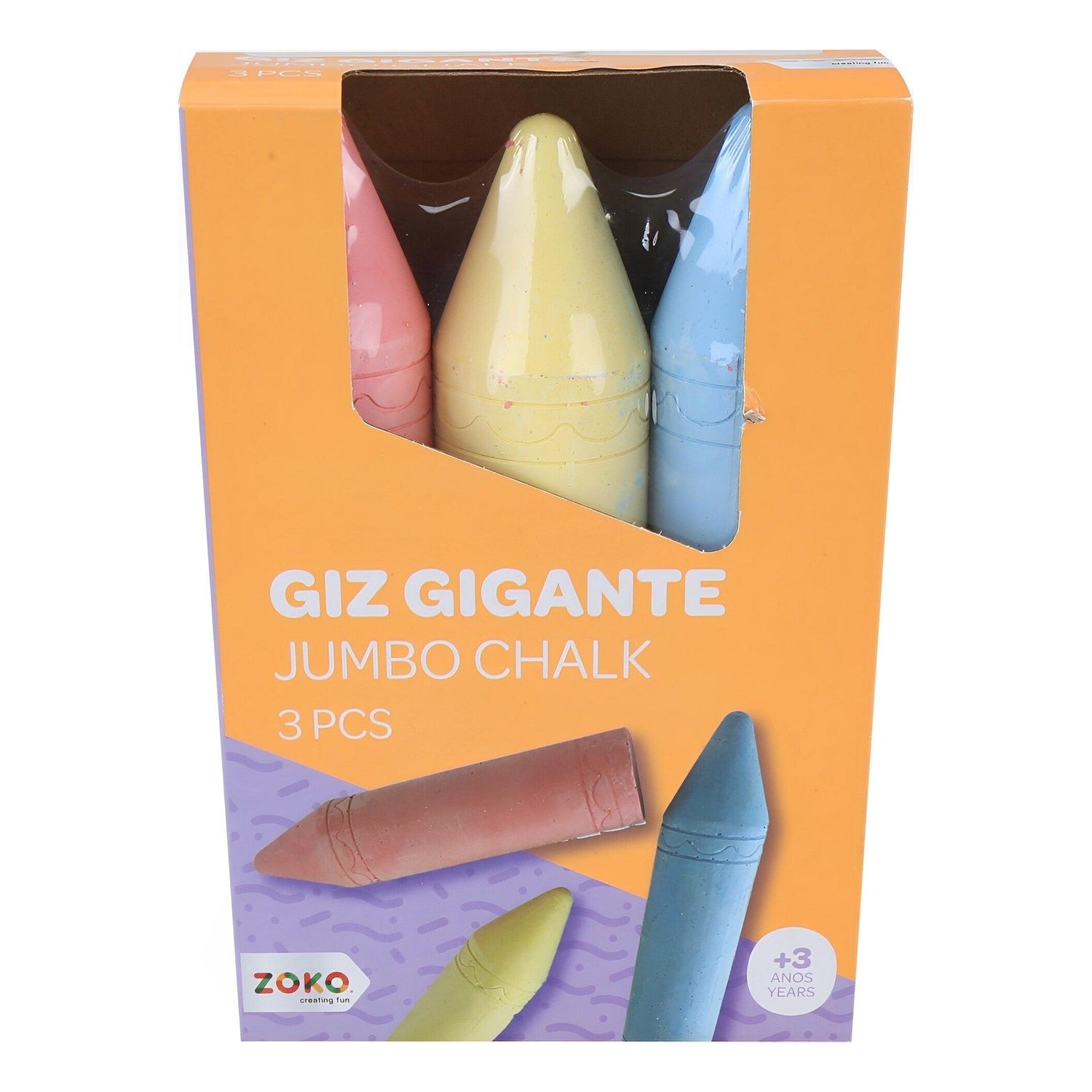 Zoko-Ar Livre - Conjunto De Giz Gigantes