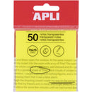 Bloco Notas Aderente Transparente Amarelo 75X75Mm Apli