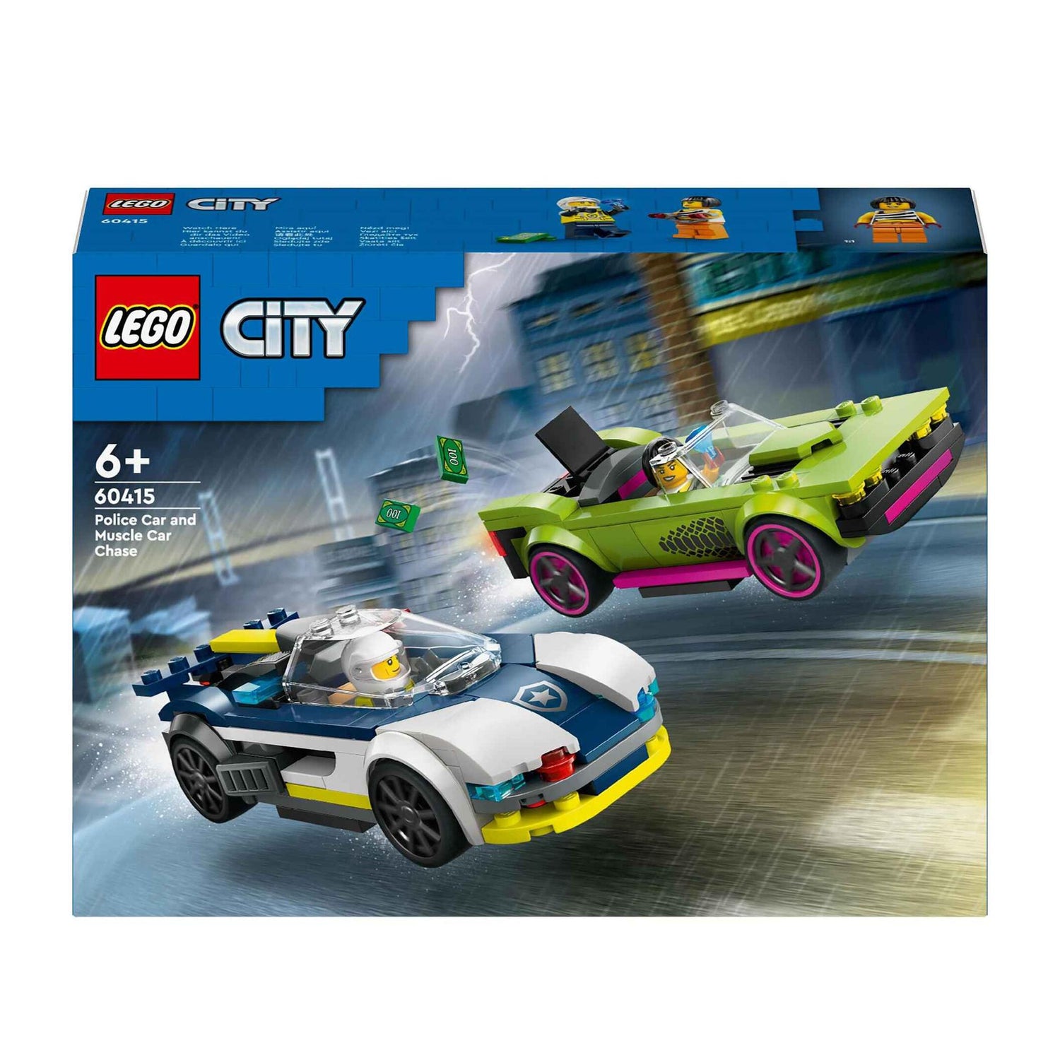 LEGO City - Perseguição de Carro da Polícia a Muscle Car - 60415