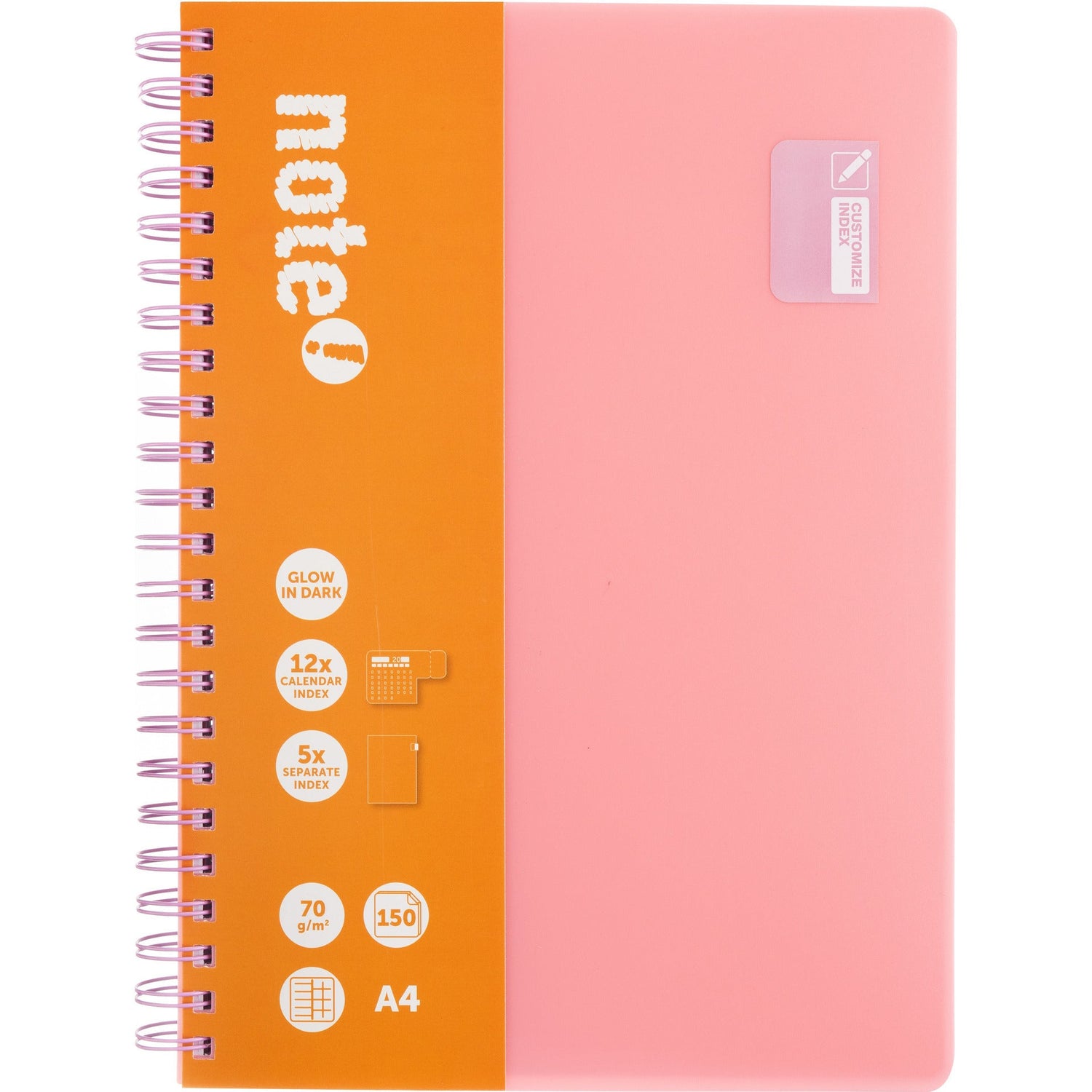 Caderno Multidisciplinar com Elástico Espiral A4 Pautado Note!