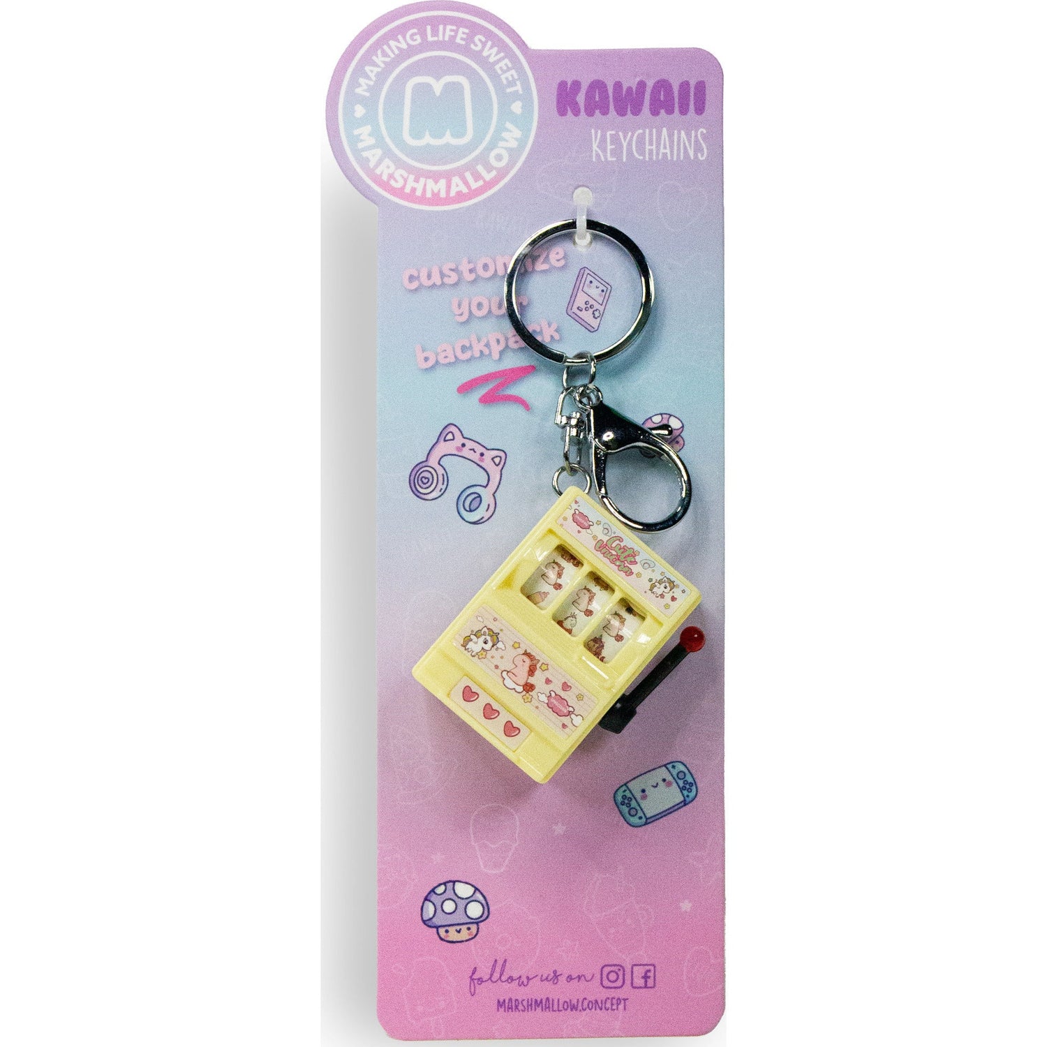 Porta-chaves Kawaii Gaming (vários modelos) Marshmallow
