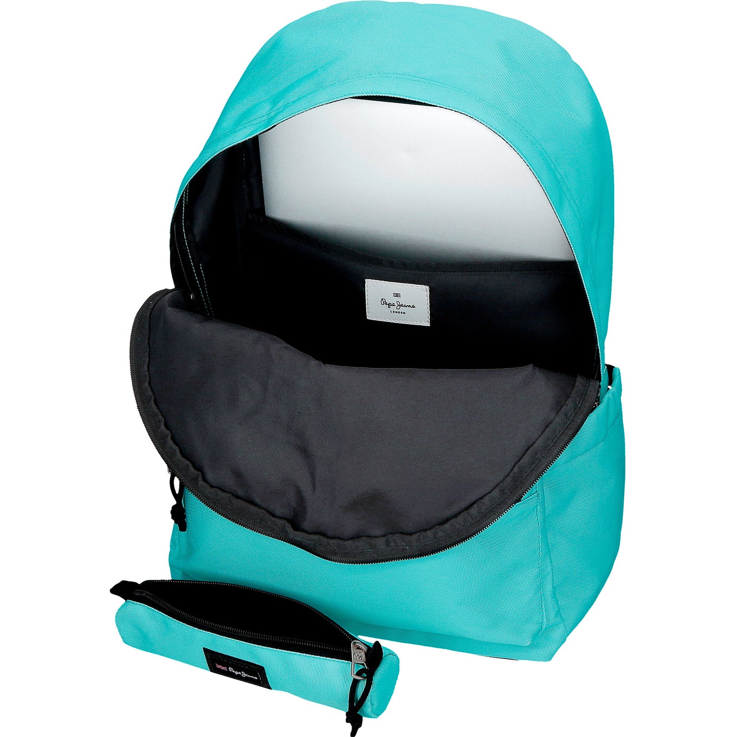 Mochila com Estojo Aris Colorful Turquesa Pepe Jeans