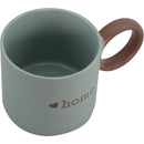 Caneca Azul Home com Asa Castanha