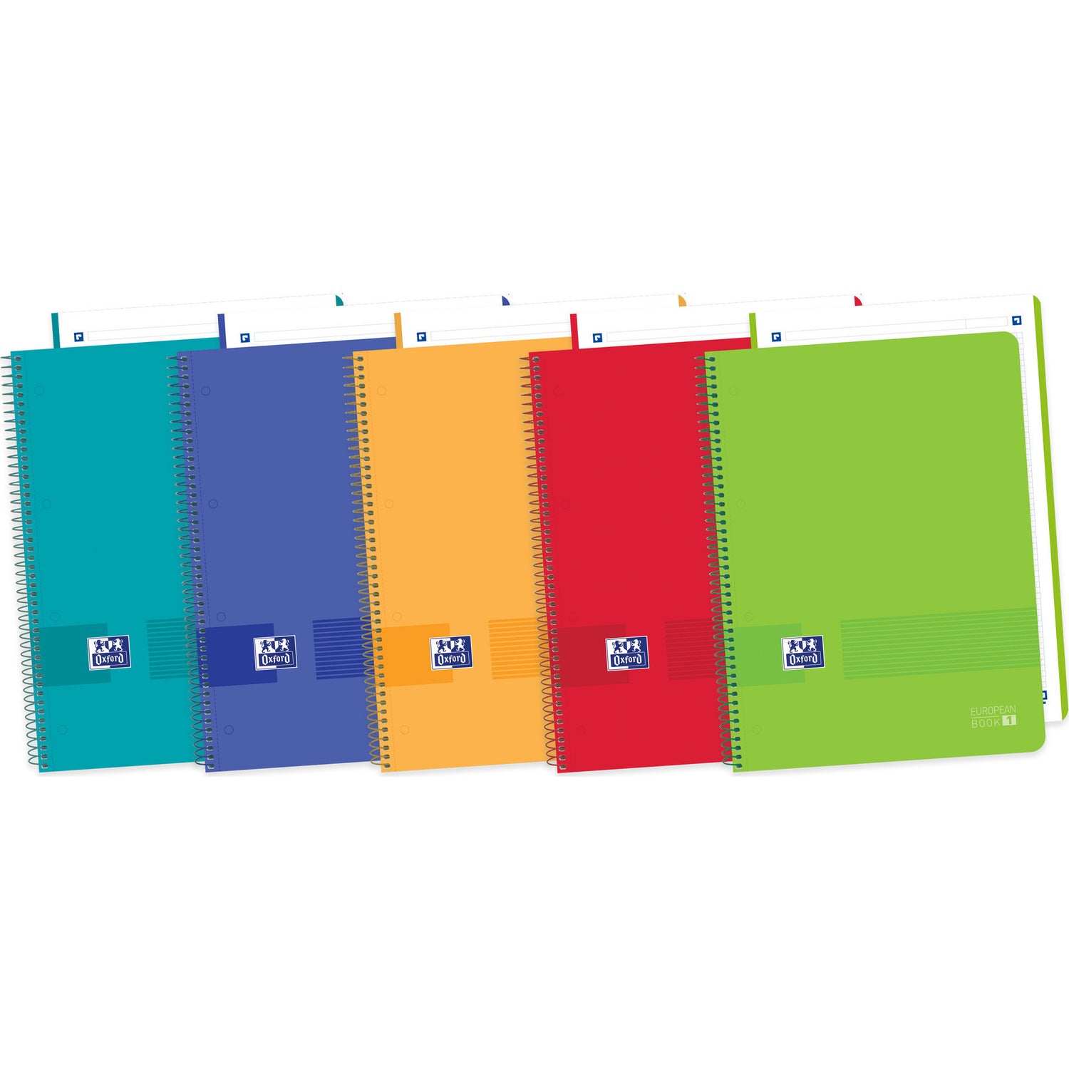 Caderno Espiral Europeanbook 1 Live&Go A4 Pautado (várias cores)