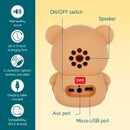 Coluna Portátil Com Suporte- Urso