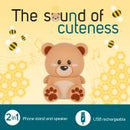 Coluna Portátil Com Suporte- Urso