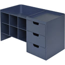 Organizador Secretária com Gavetas Azul Litem