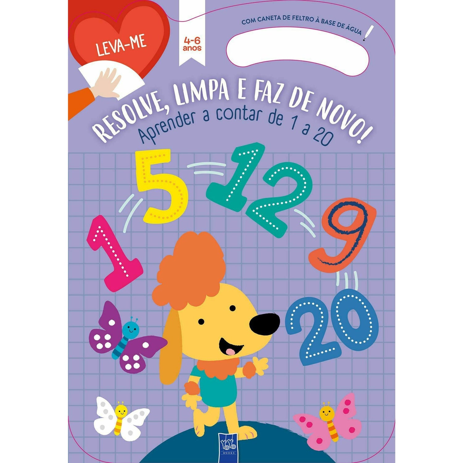Aprender a Contar de 1 a 10 - Roxo 4-6 Anos