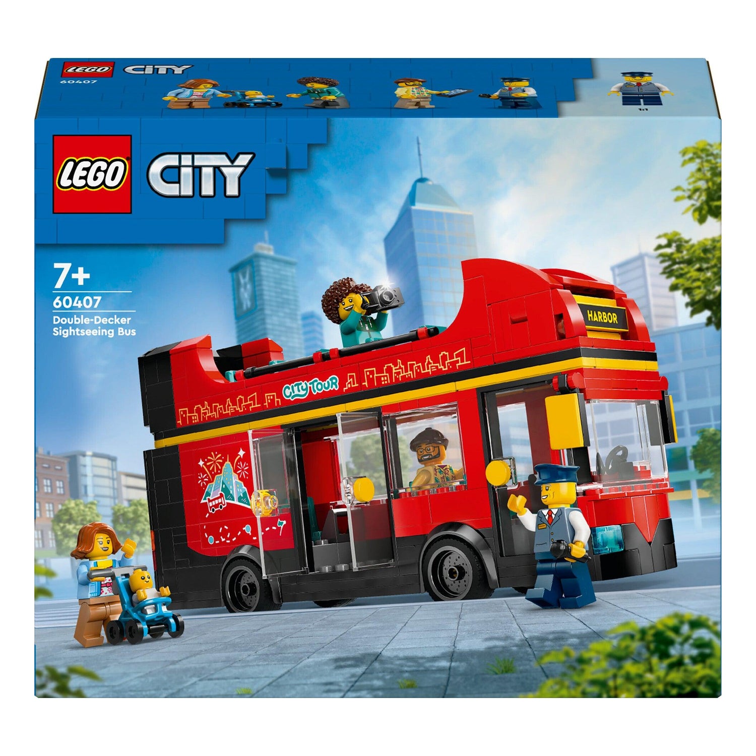 LEGO City - Autocarro Turístico Vermelho de 2 Pisos - 60407