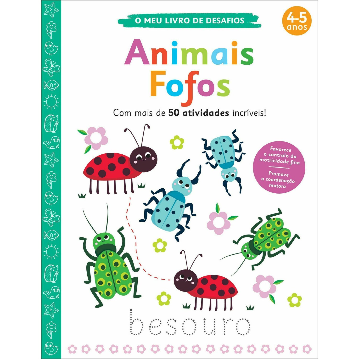 O Meu Livro de Desafios - Animais Fofos de Stephanie Evans