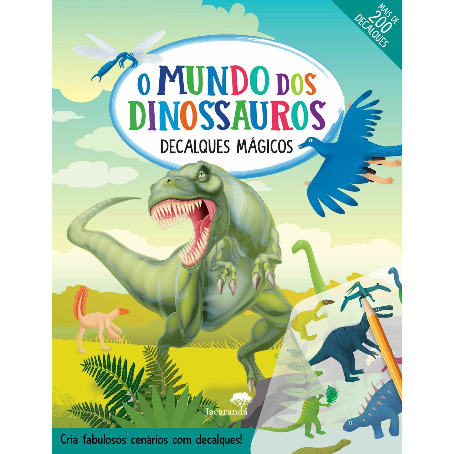 O Mundo dos Dinossauros - Decalques Mágicos