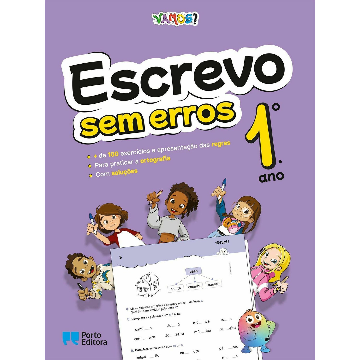 VAMOS! - Escrevo sem Erros - 1.º Ano - Exercícios para Praticar a Caligrafia e a Ortografia