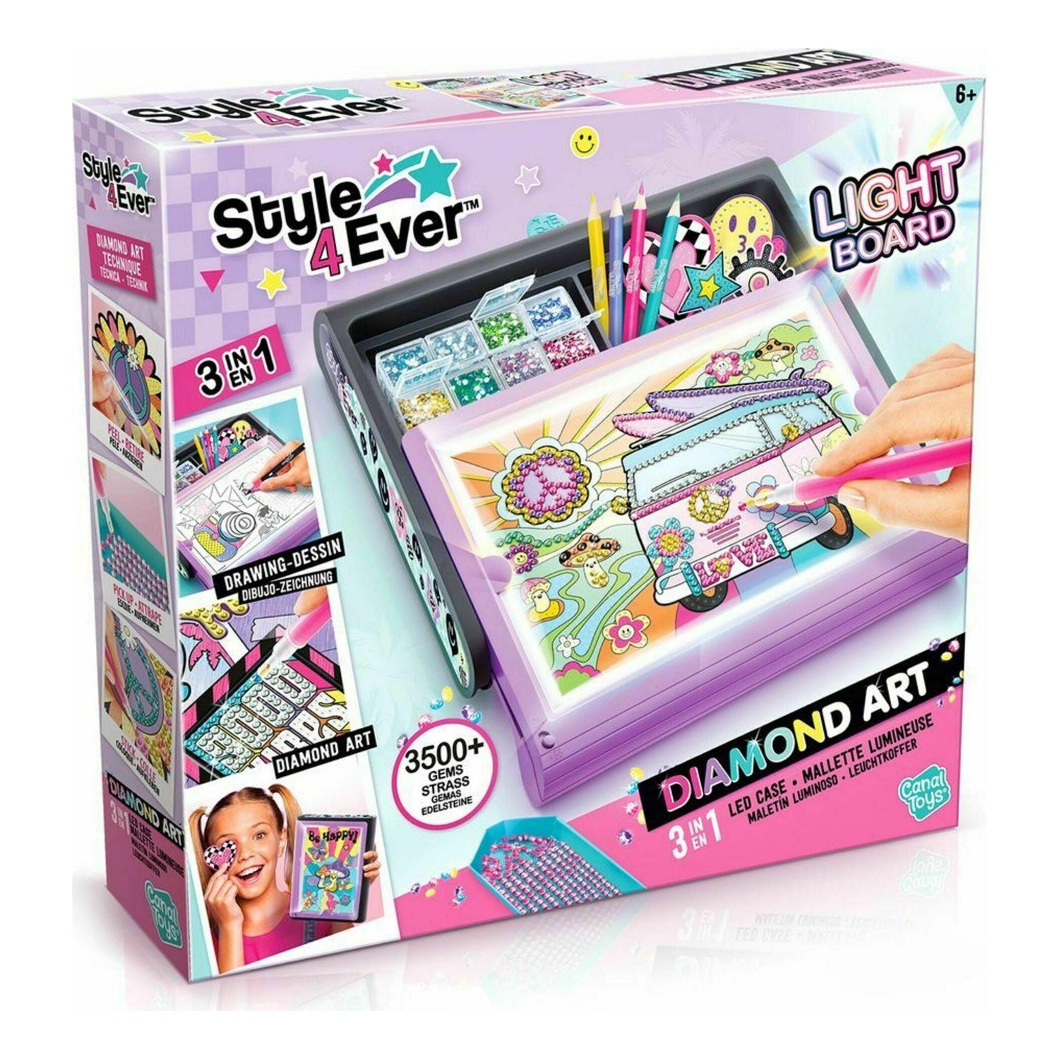Canal Toys - Kit Style4ever Mala de Arte Com Diamantes