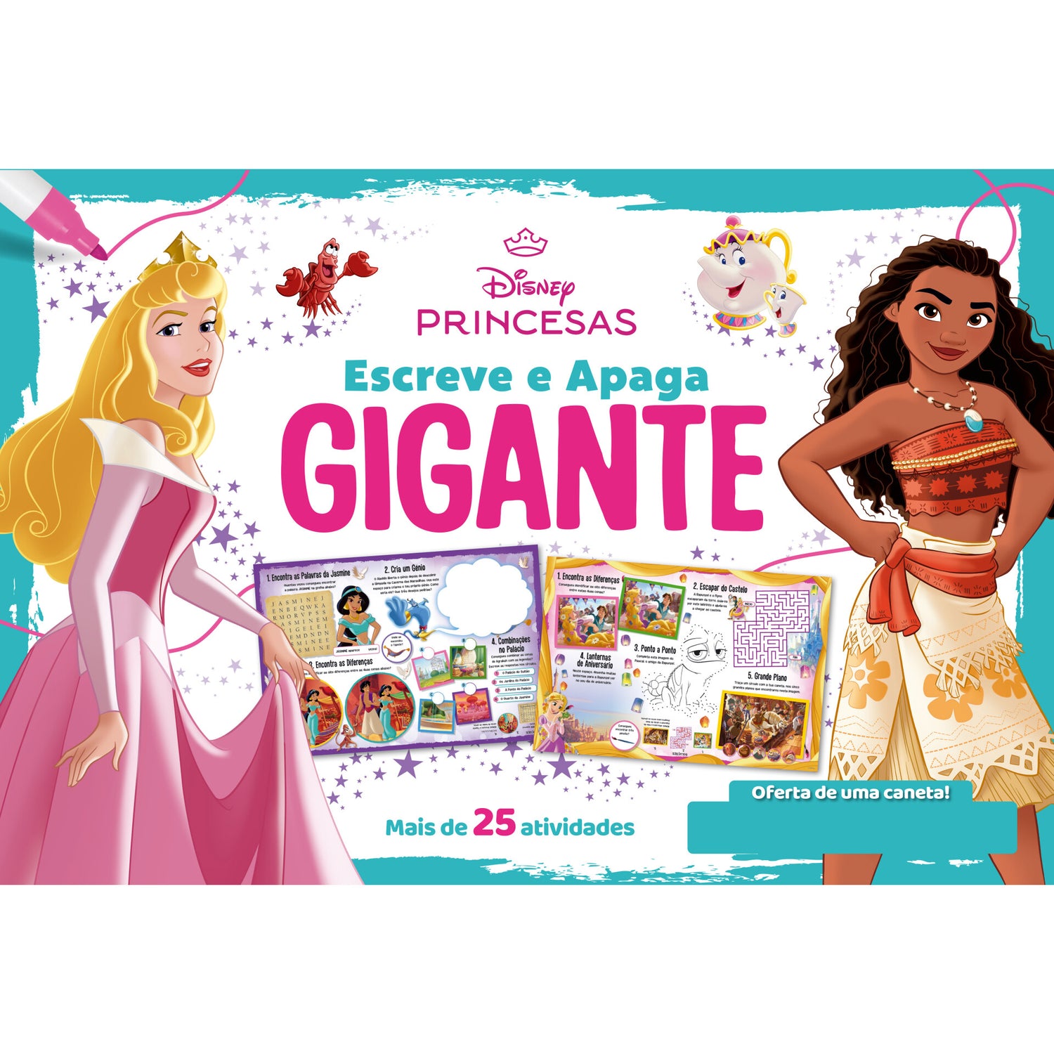 Escreve e Apaga Gigante - Princesas de Disney