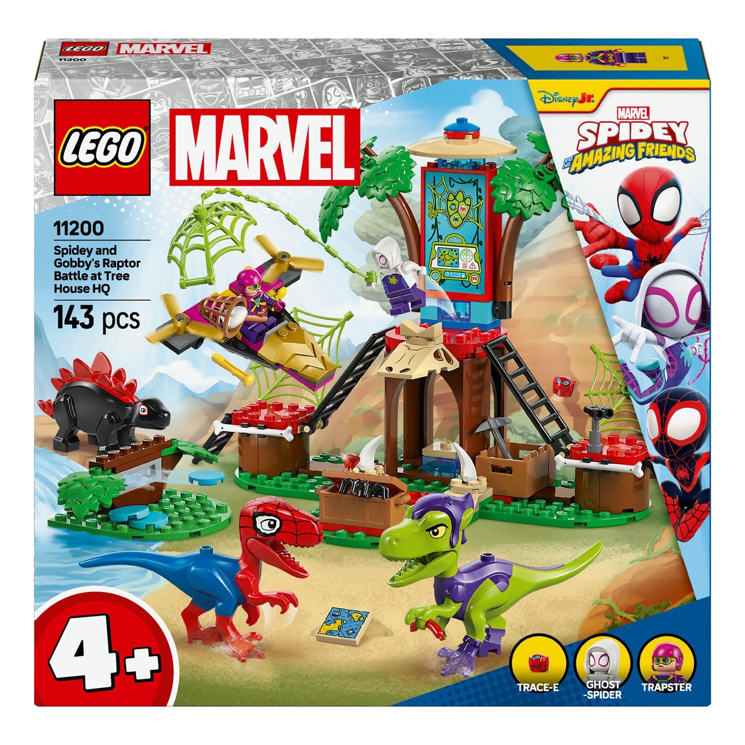 LEGO Marvel - Spidey e Gobby – Batalha de Raptors no Quartel-General da Casa da Árvore - 11200