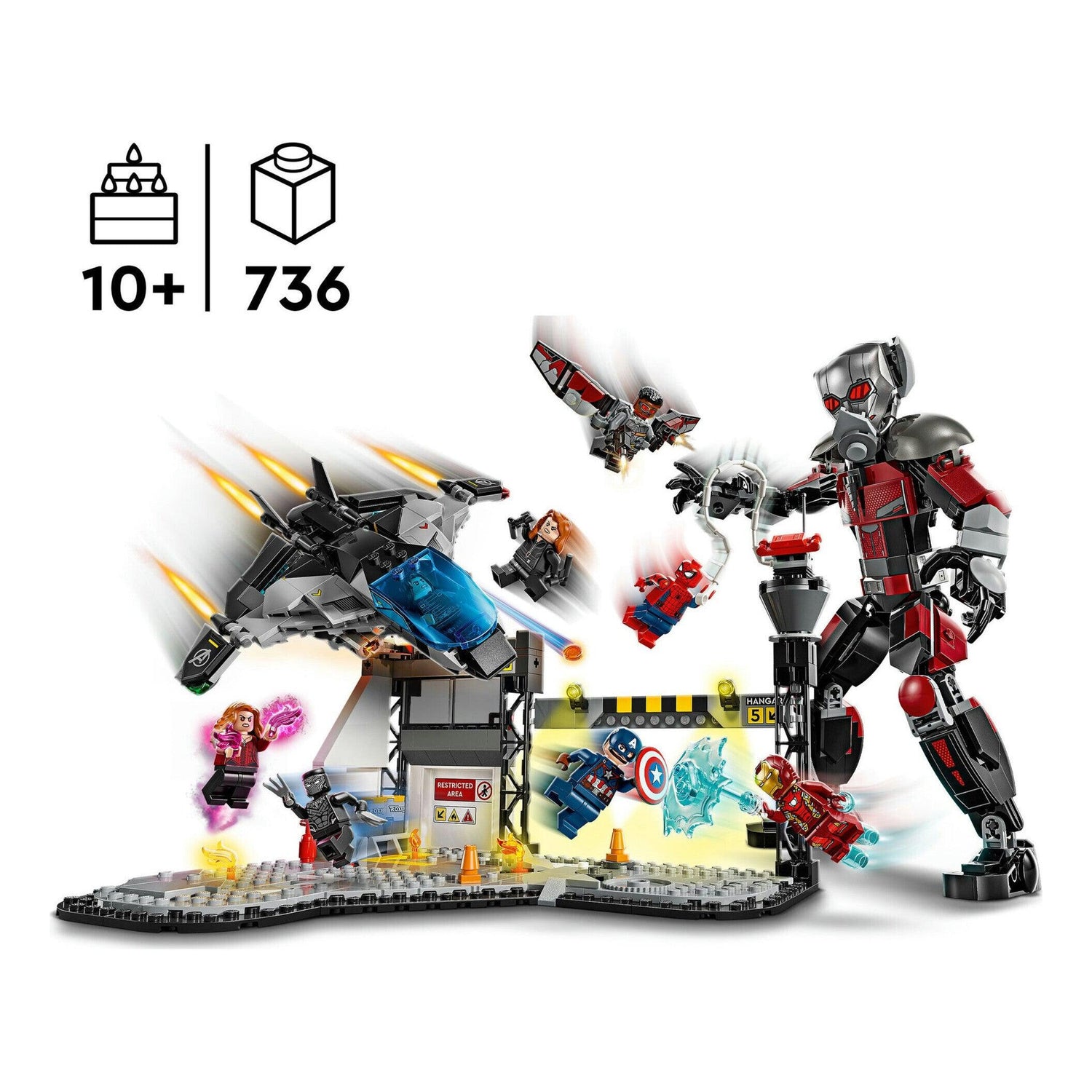 LEGO Marvel - Capitão América: Guerra Civil – Ação da Batalha - 76314