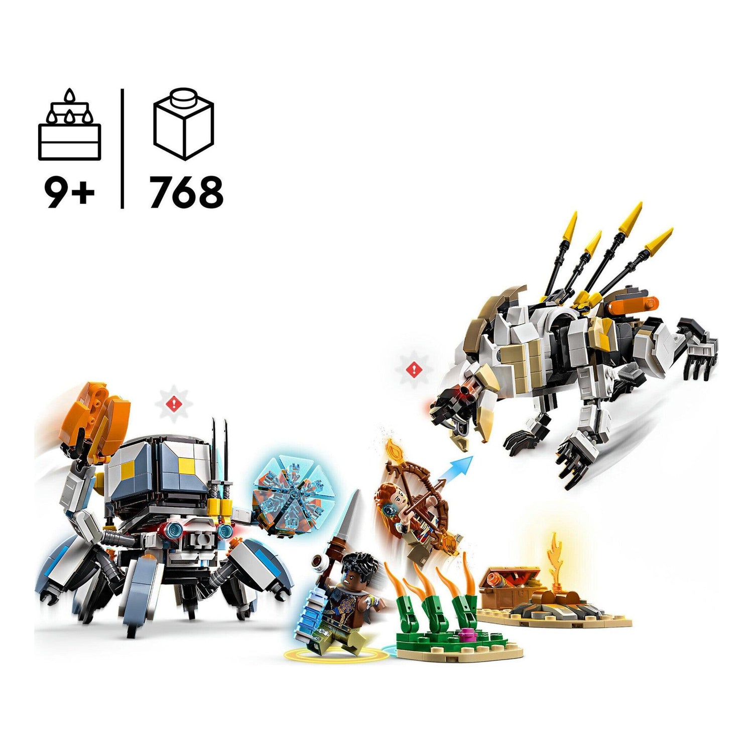 LEGO - Aloy e Varl contra Carapaça e Dentes de Serra - 77037