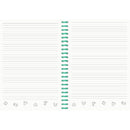 Caderno Espiral Pautado Pins (várias cores)