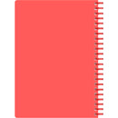 Caderno Espiral Pautado Pins (várias cores)