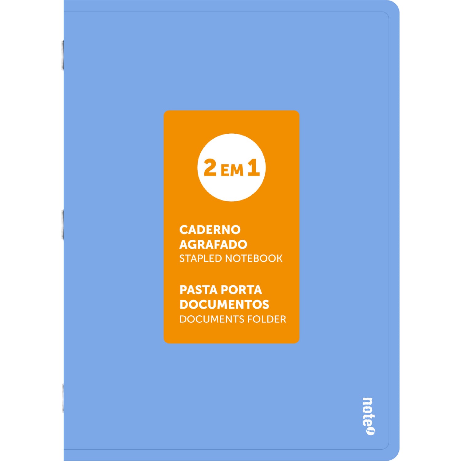 Caderno Agrafado A4 Pautado 2 em 1 (várias cores) Note!