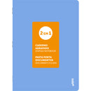 Caderno Agrafado A4 Quadriculado 2 em 1 (várias cores) Note!