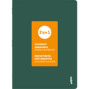 Caderno Agrafado A4 Quadriculado 2 em 1 (várias cores) Note!