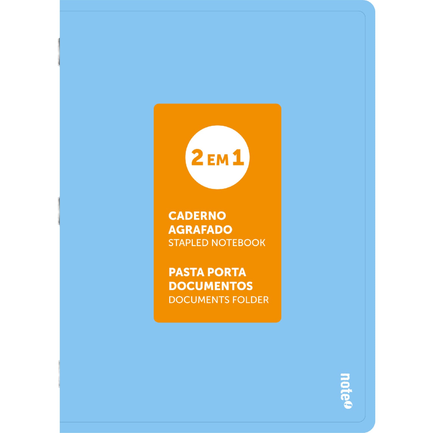 Caderno Agrafado A4 Pautado 2 em 1 Pastel (várias cores) Note!