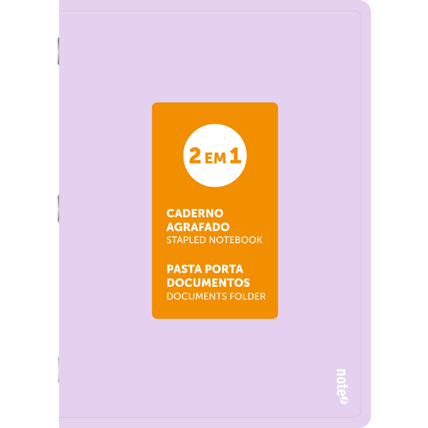 Caderno Agrafado A4 Pautado 2 em 1 Pastel (várias cores) Note!