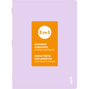 Caderno Agrafado A4 Pautado 2 em 1 Pastel (várias cores) Note!