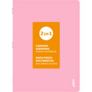 Caderno Agrafado A4 Pautado 2 em 1 Pastel (várias cores) Note!