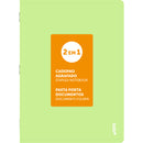 Caderno Agrafado A4 Pautado 2 em 1 Pastel (várias cores) Note!
