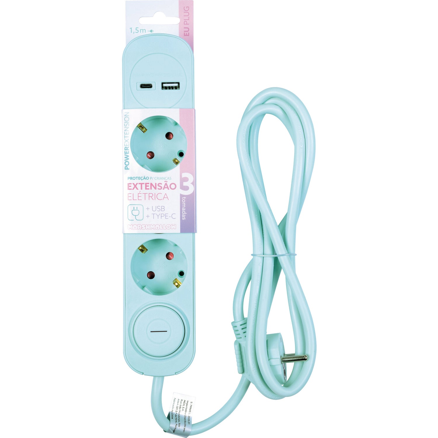Bloco Verde 3Tom Com Int 1Usb 1,5M