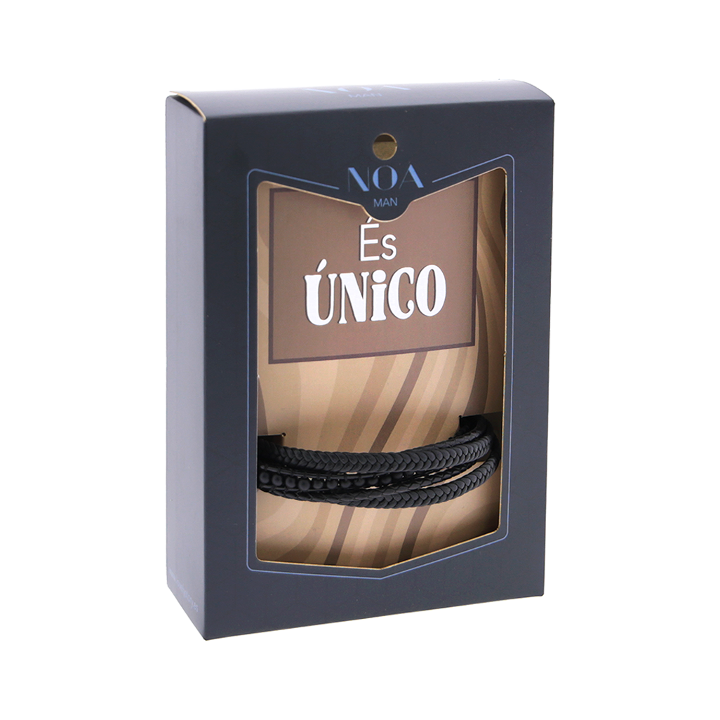 Pulseira Entrançada Preta - És Único