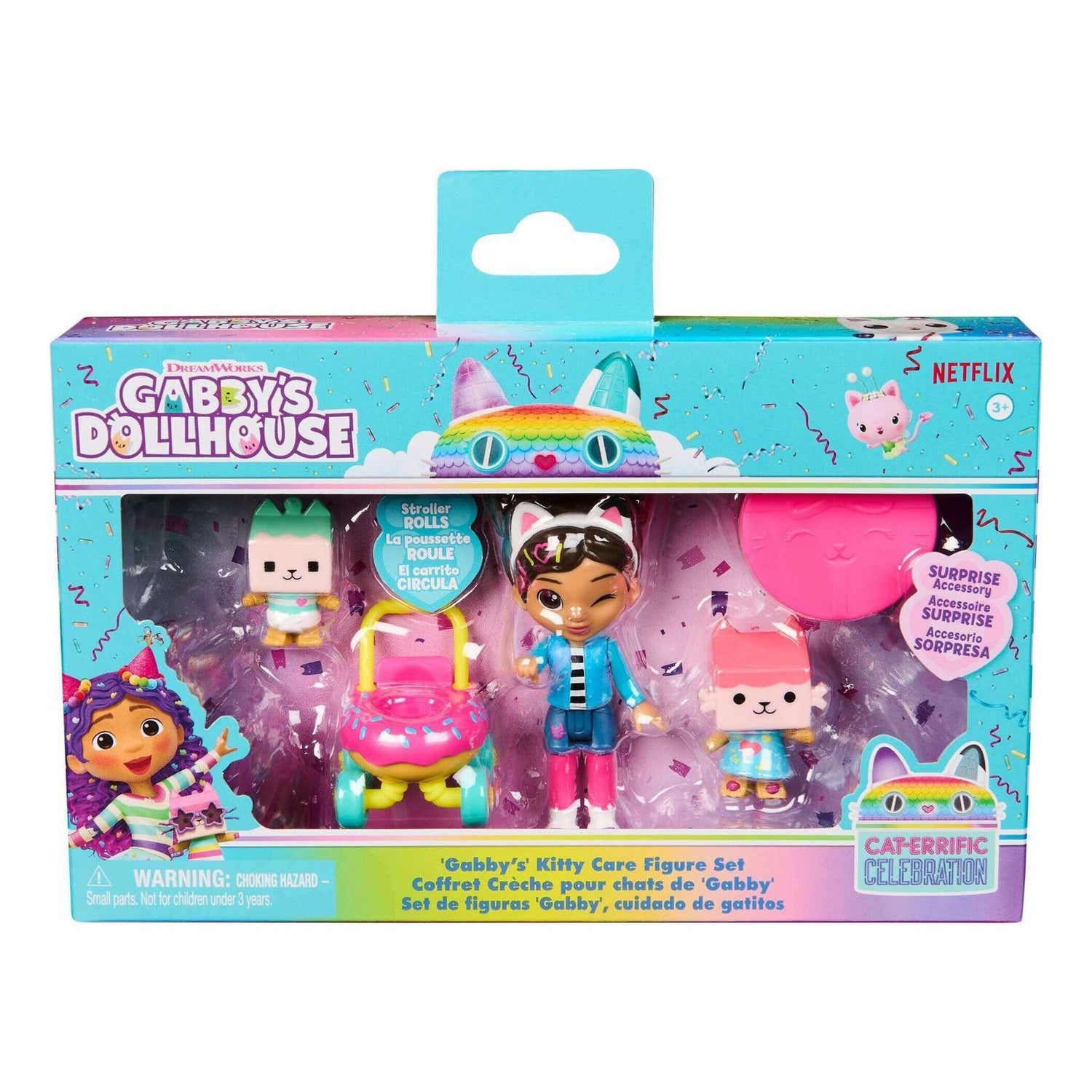 Gabby's Dollhouse - Conjunto de Figuras Cuida de Gatinhos